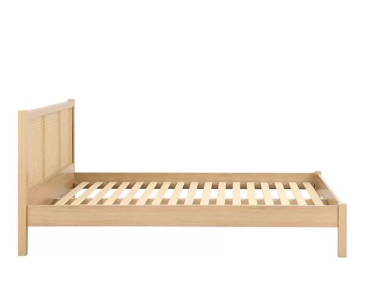 Croxley King Rattan Bed- Oak