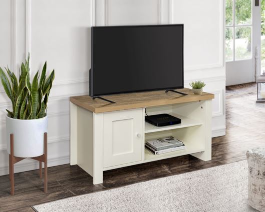 Highgate Small TV Unit - Cream