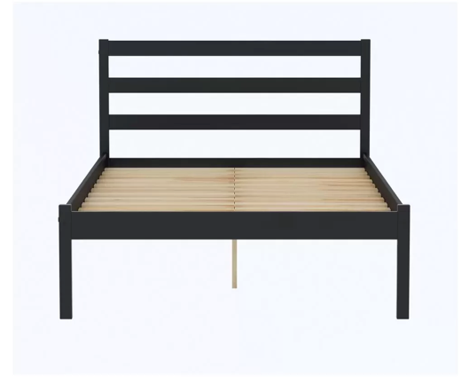 Luka Double Bed - Black Pine