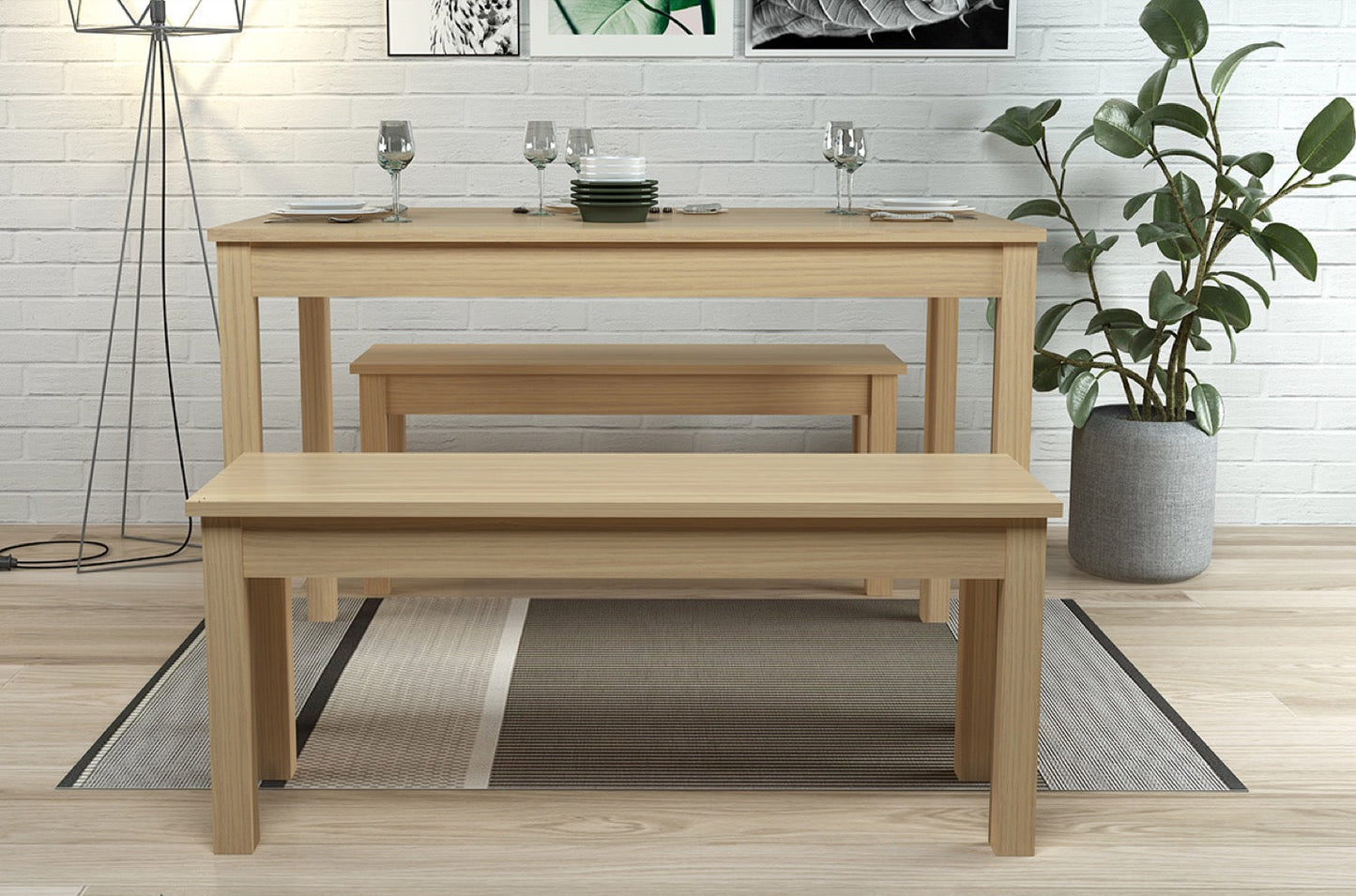 Otello Dining Set Oak
