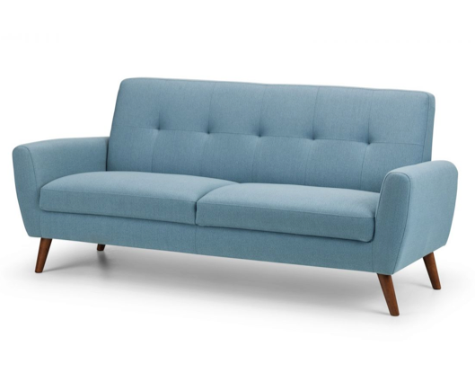 Moki 3 Seater Sofa-Blue