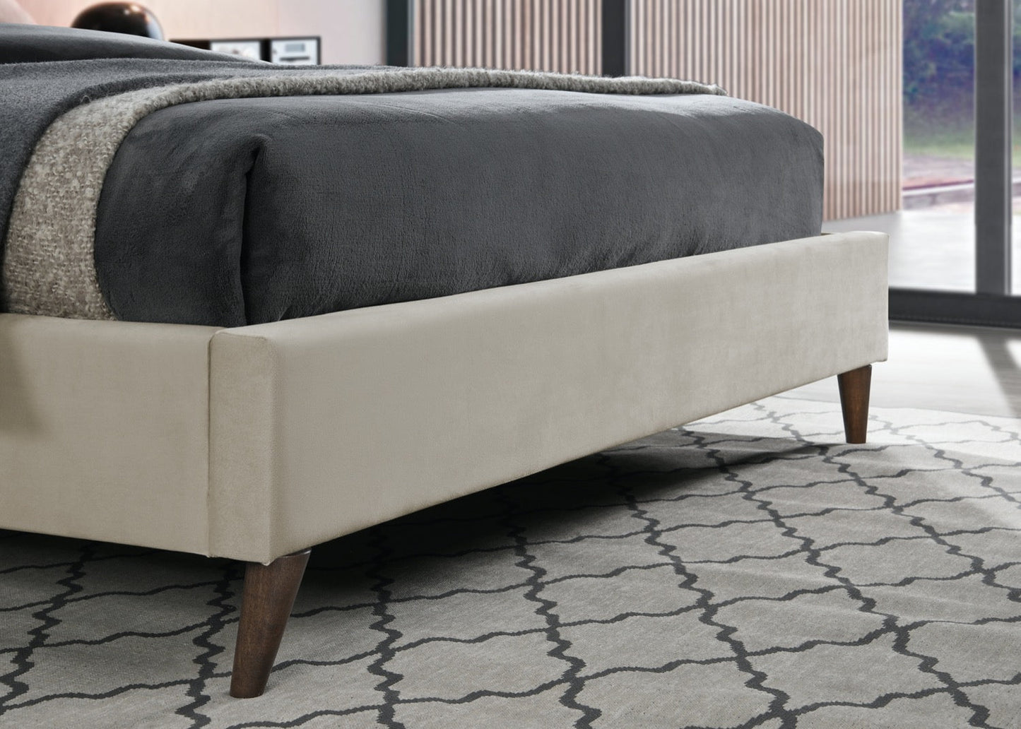 Eleanor King Bed - Warm Stone