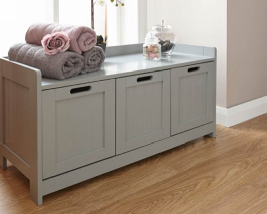 Classic Grey 3 Door Storage Unit