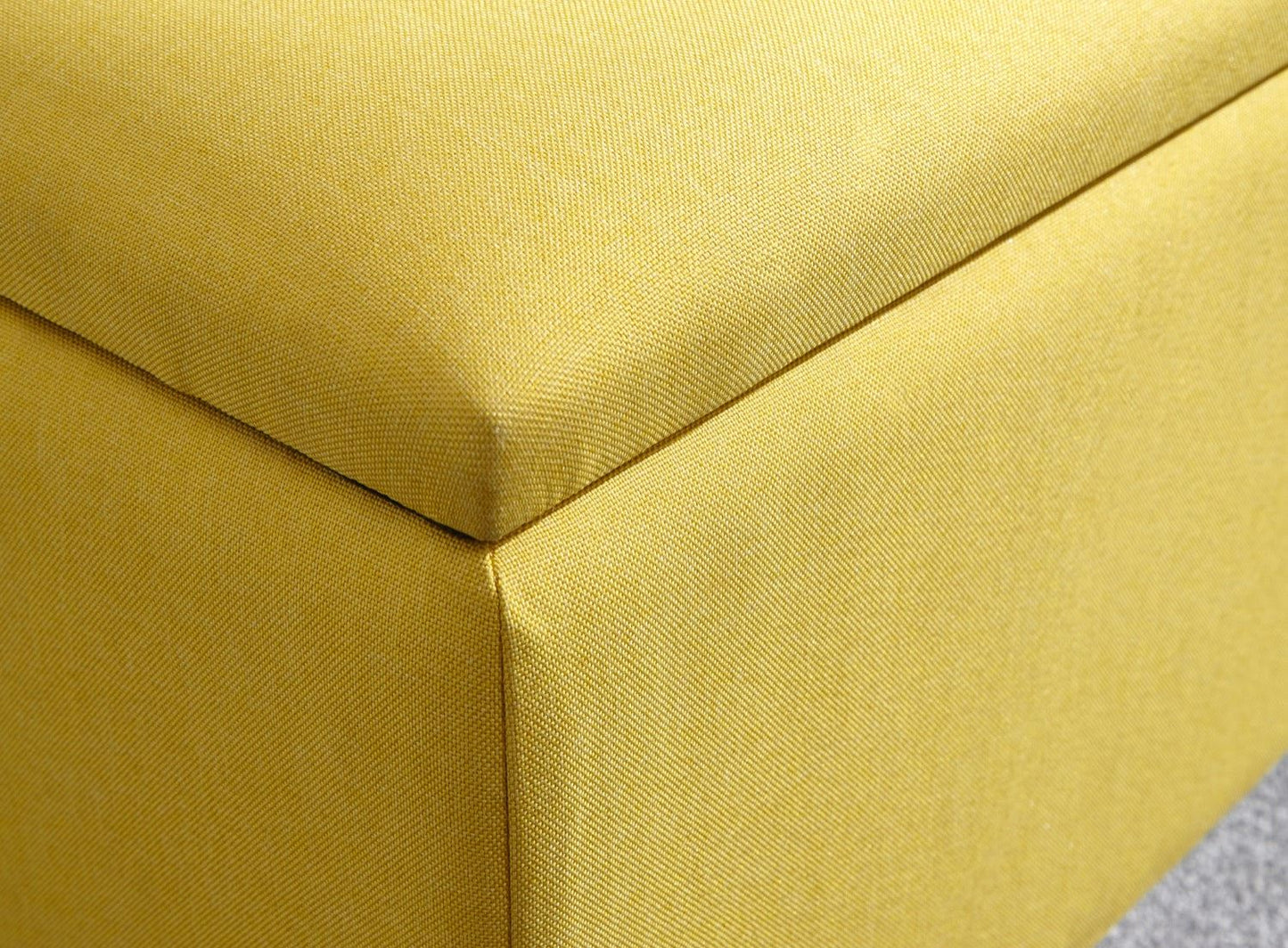 Scorento Ottoman Storage Unit-Mustard