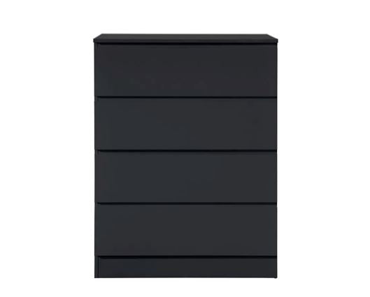Oakley 4 Drawer Chest- Black