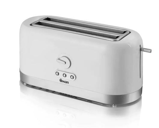 Swan 4 Slice LongSlot Toaster White