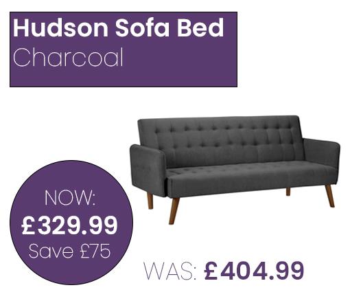 Hudson Sofa Bed - Charcoal