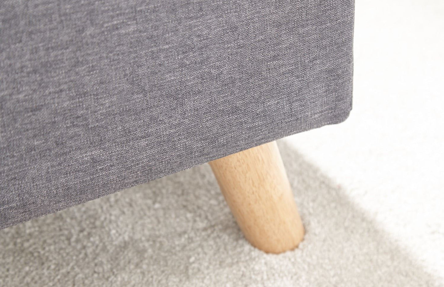 Scorento Ottoman Storage Unit-Light Grey