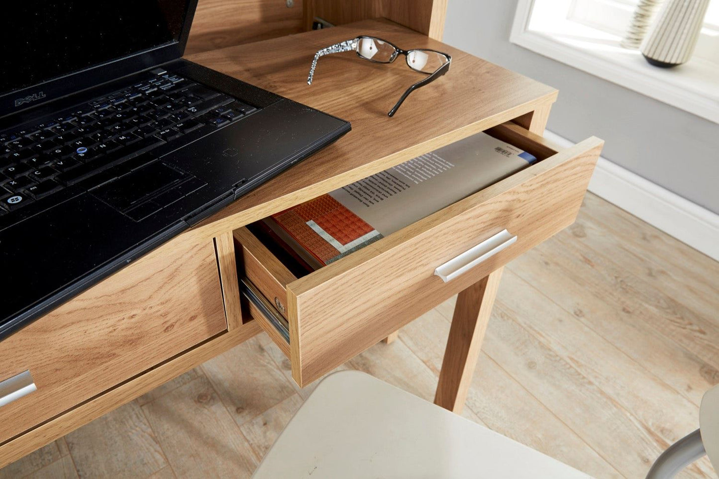 Relix Extending Console Desk-Oak