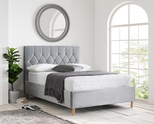 Luxton Ottoman Double Bed - Grey