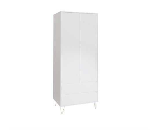 Maeve 2 Door 2 Drawer Wardrobe- White