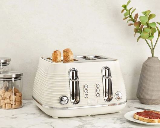 Haden Devon 4 Slice Toaster Cream