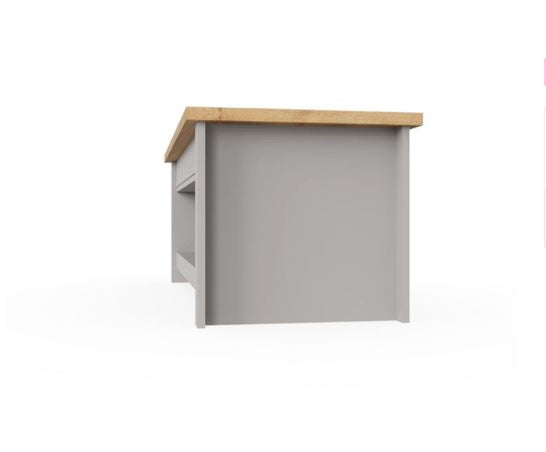 Lincoln Slide Top Coffee Table- Light Grey