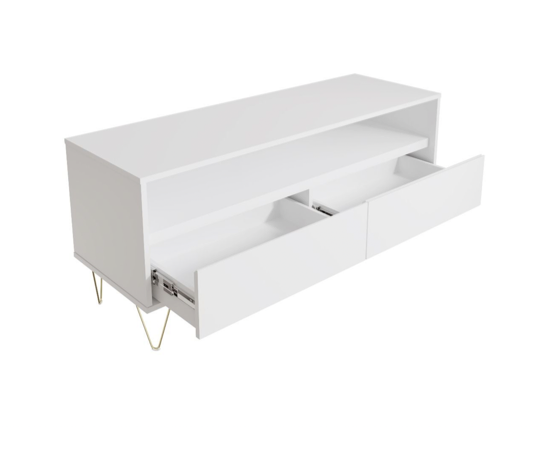 Meave TV Stand with 2 Drawers- White