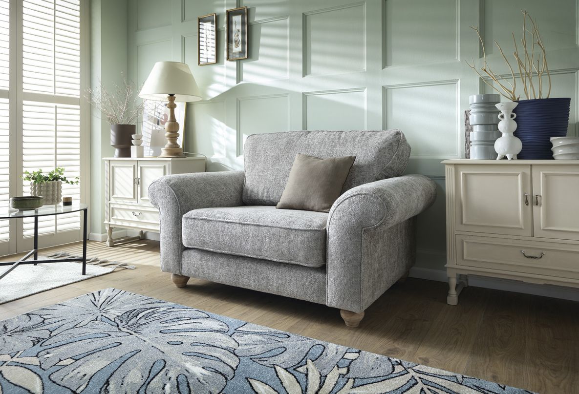 Iris Love Seat - Ash Grey