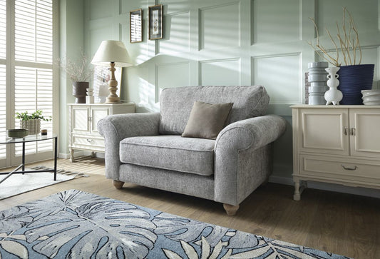 Iris Love Seat - Ash Grey