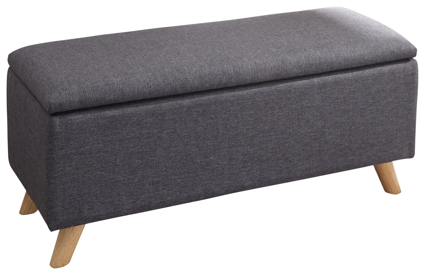Scorento Ottoman Storage Unit-Charcoal Grey
