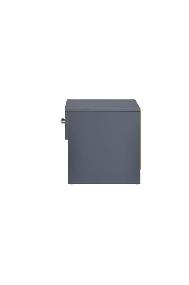 Highbury 1 Drawer Bedside - Dark Grey