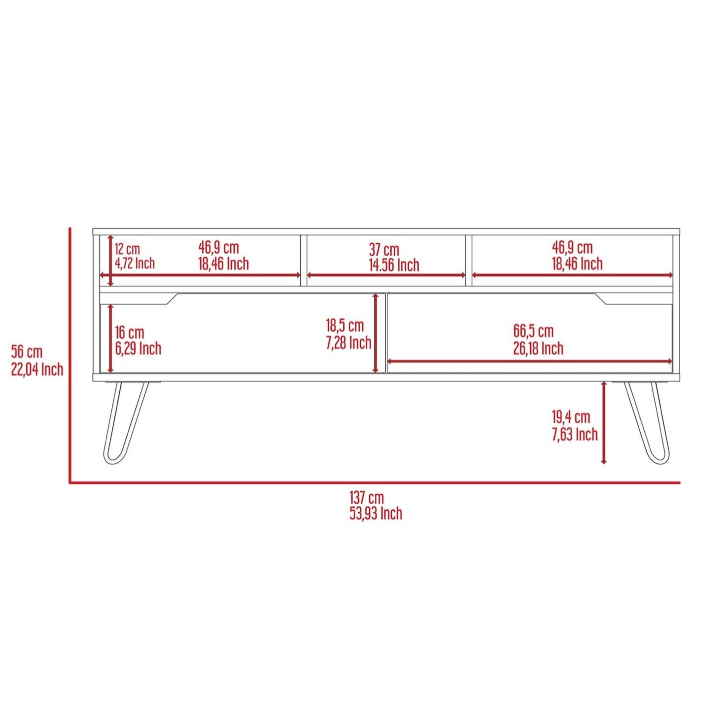 Matteo Wide Screen TV Rack