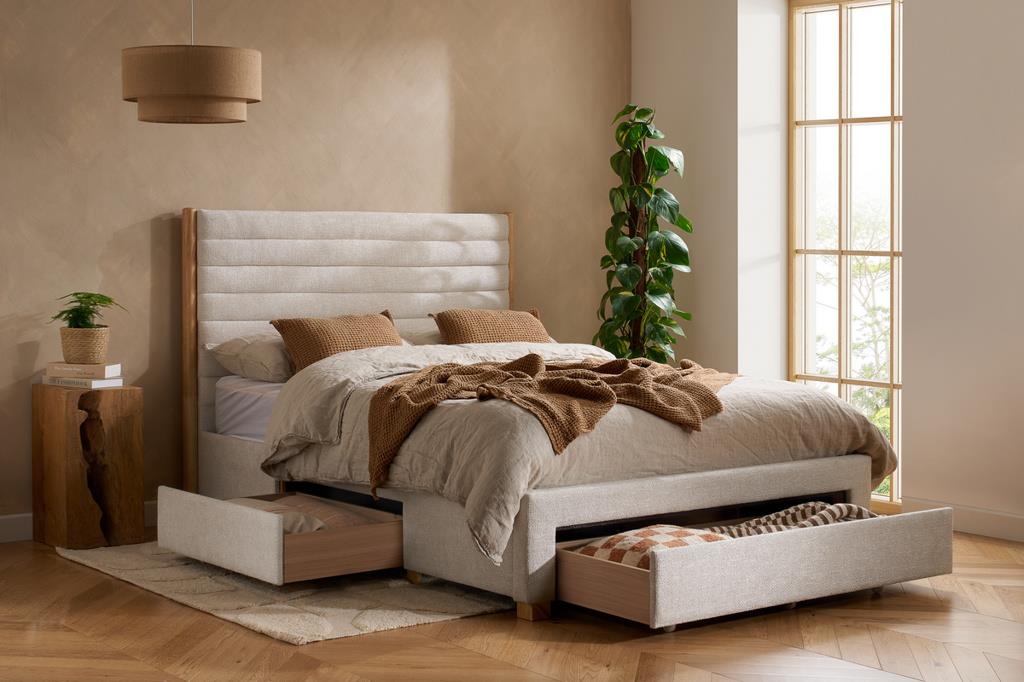 Arabella King Bed - Grey