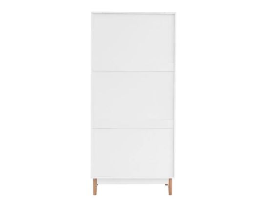 Catalina 2 Door 1 Drawer Rattan Wardrobe- White