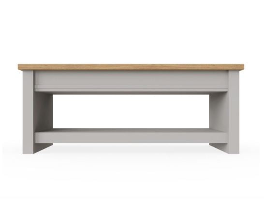 Lincoln Slide Top Coffee Table- Light Grey