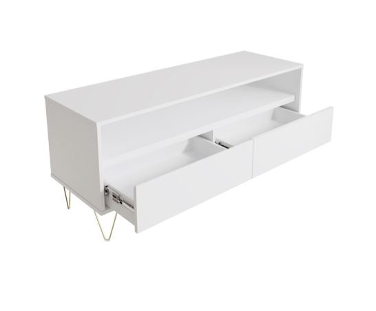 Meave TV Stand with 2 Drawers- White