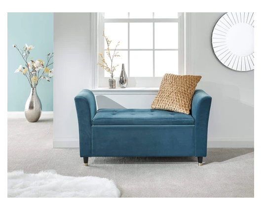 Glam Window Seat-Teal