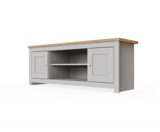 Lincoln 2 Door TV Unit- Light Grey