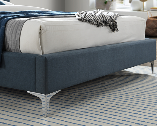 Finn Double Bed - Steel Blue
