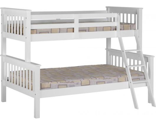 Nario Triple Sleeper Bunk Bed - White