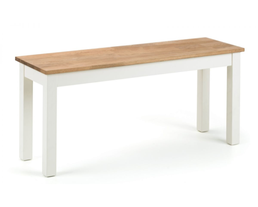 Cacey Bench-White & Oak