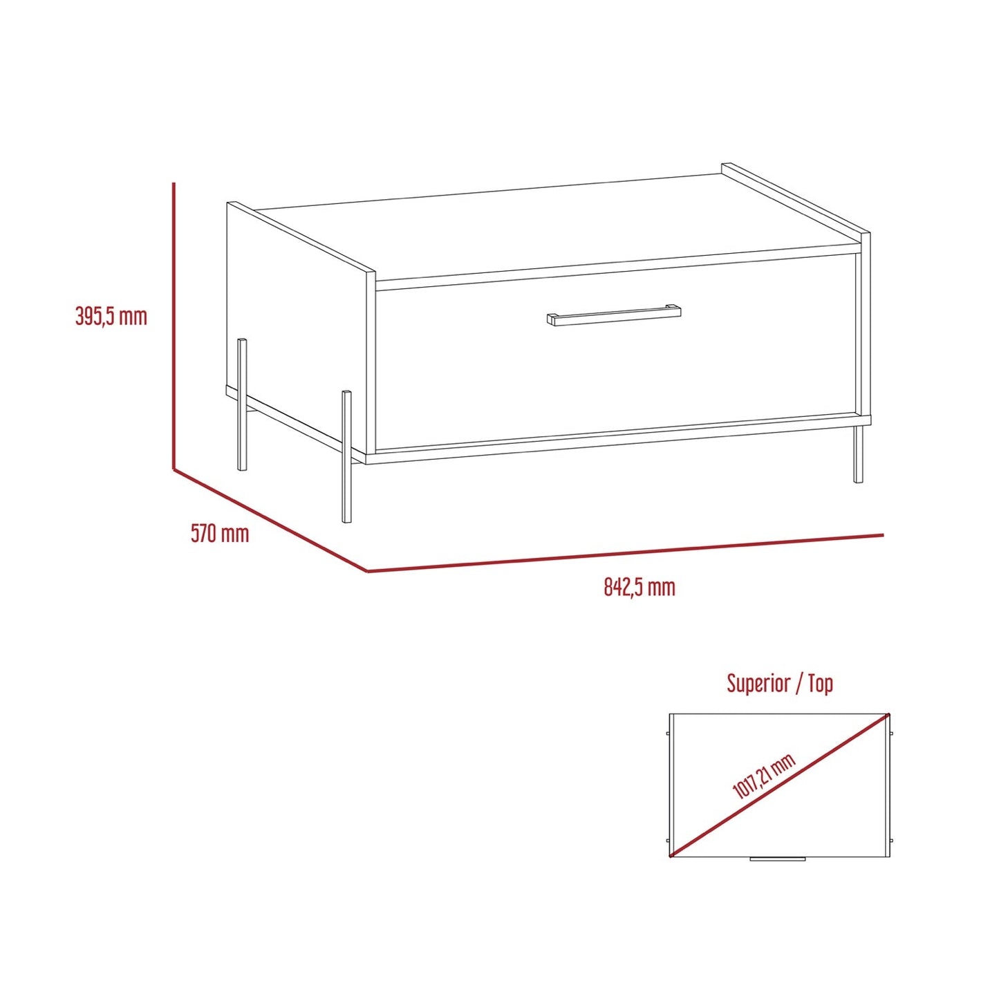 Houston Storage Coffee Table