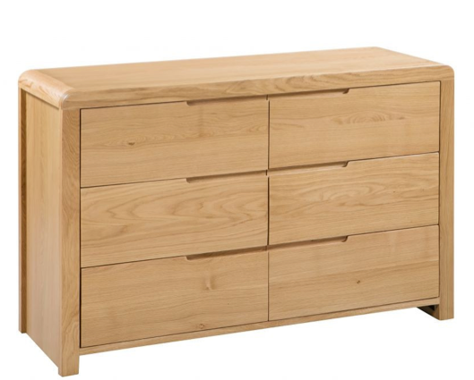 Curvus 6 Drawer Wide Chest