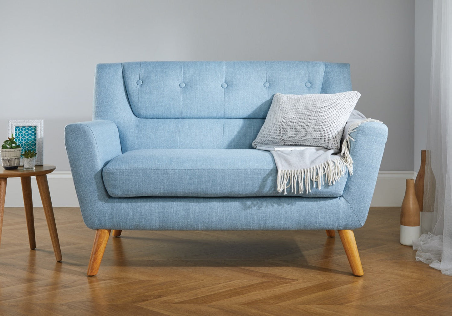 Landon Medium Sofa - Duck Egg Blue