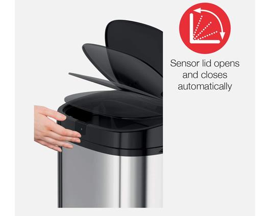 Morphy Richards Chroma 50L Square Sensor Bin - Stainless Steel