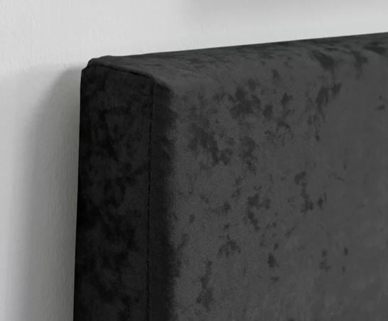 Berlin Black Crushed Velvet Bed - King