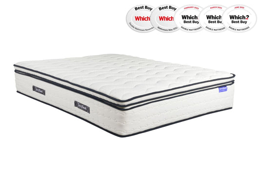 Roll Up Space 2000 Pocket Sprung Boxtop Mattress (35cm Depth) - Super King