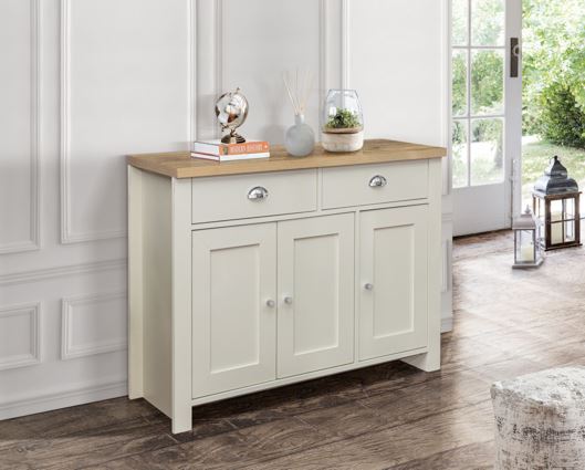 Harper 3 Door 2 Drawer Sideboard - Cream