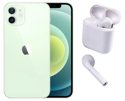 Refurbished Apple iPhone 12 128GB Green with Wireless Headphones