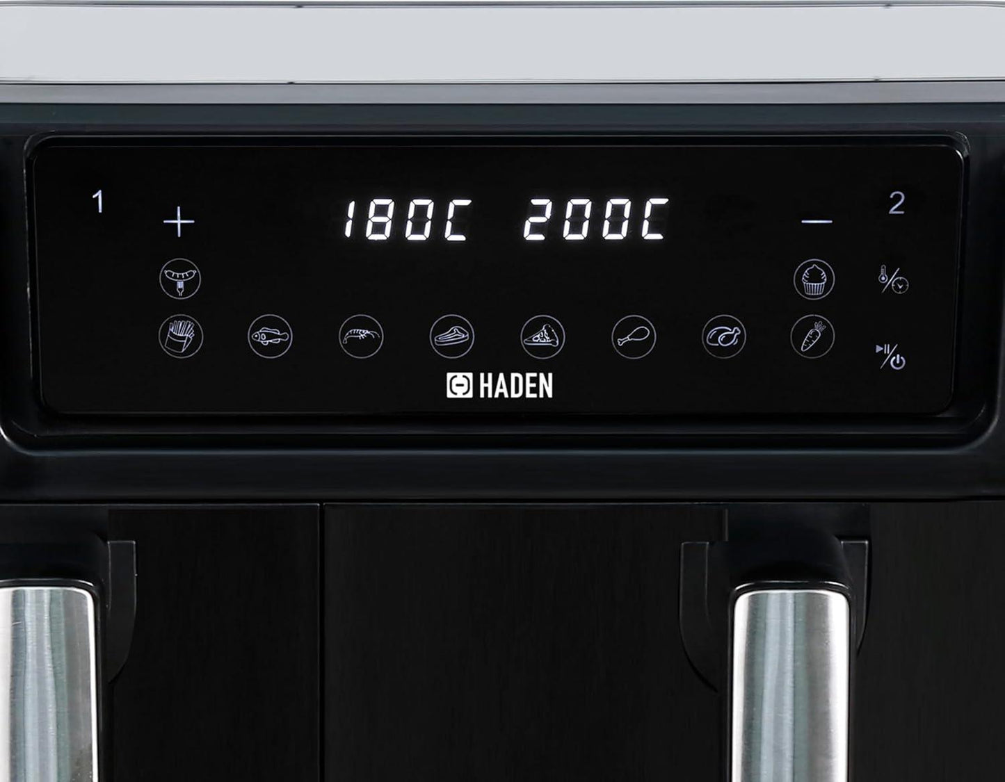 Haden 9.5L Dual Basket Air Fryer and Set of 2 Trays