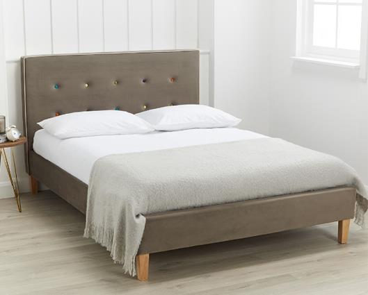Camden Double Bed - Grey