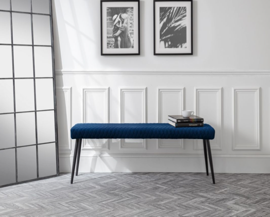 Leena Low Bench-Blue