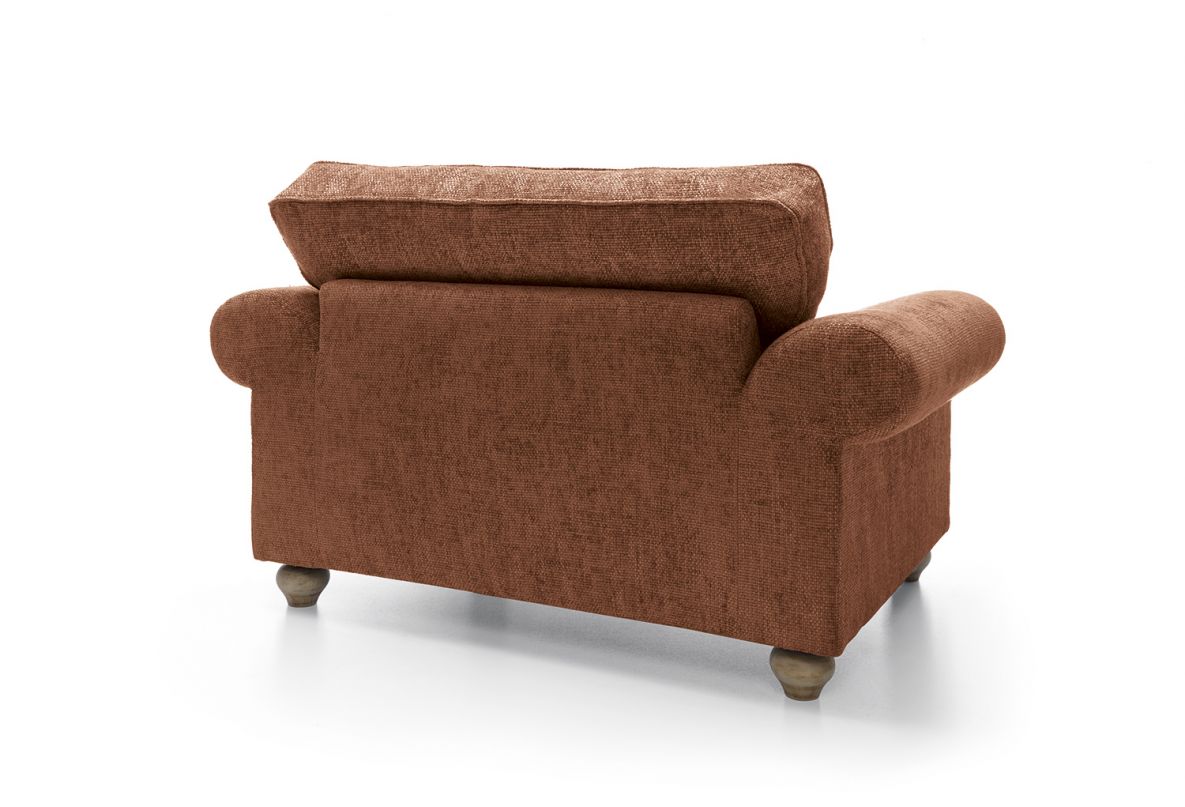 Iris Love Seat - Burnt Orange