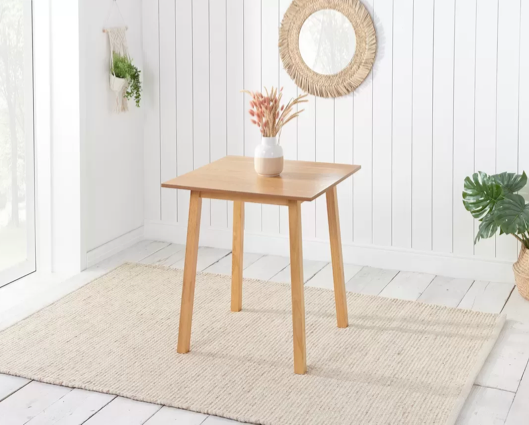 Stetson Dining Table & 4 Ladder Chairs- Oak