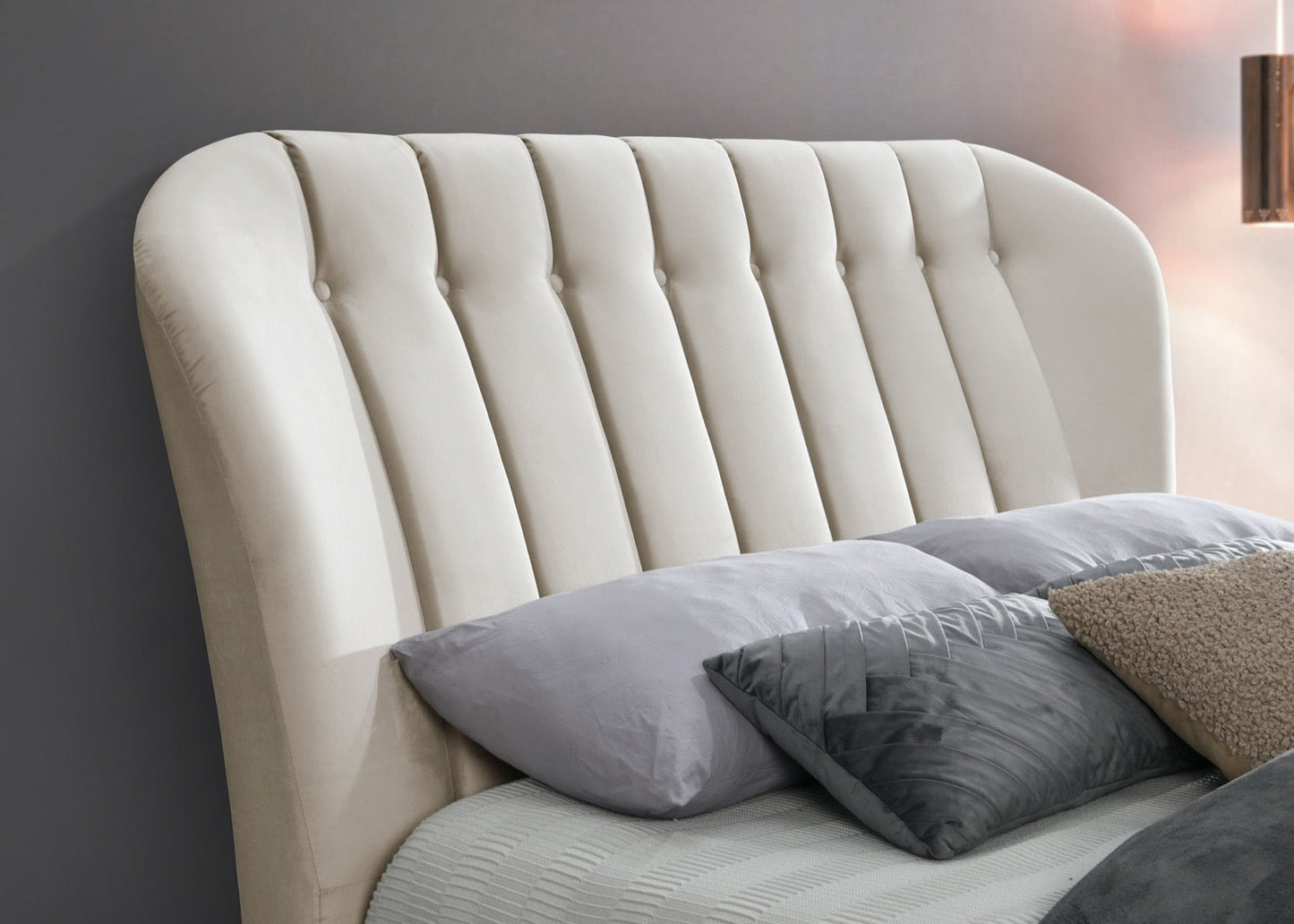 Eleanor King Bed - Warm Stone