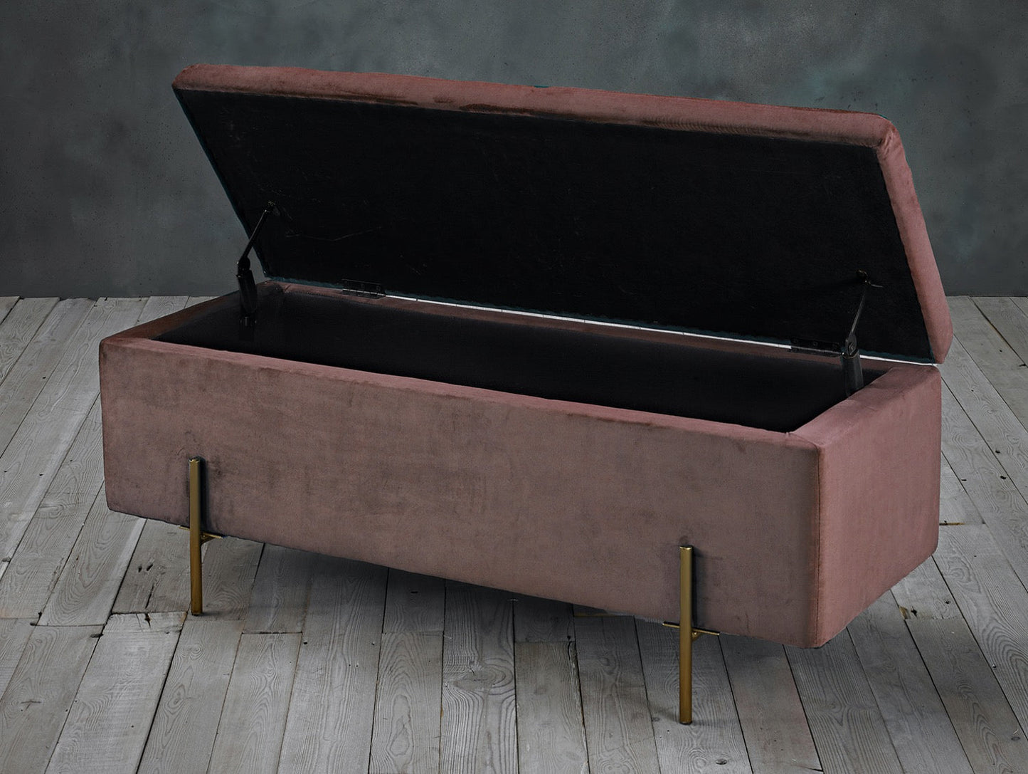 Laretta Storage Ottoman Pink