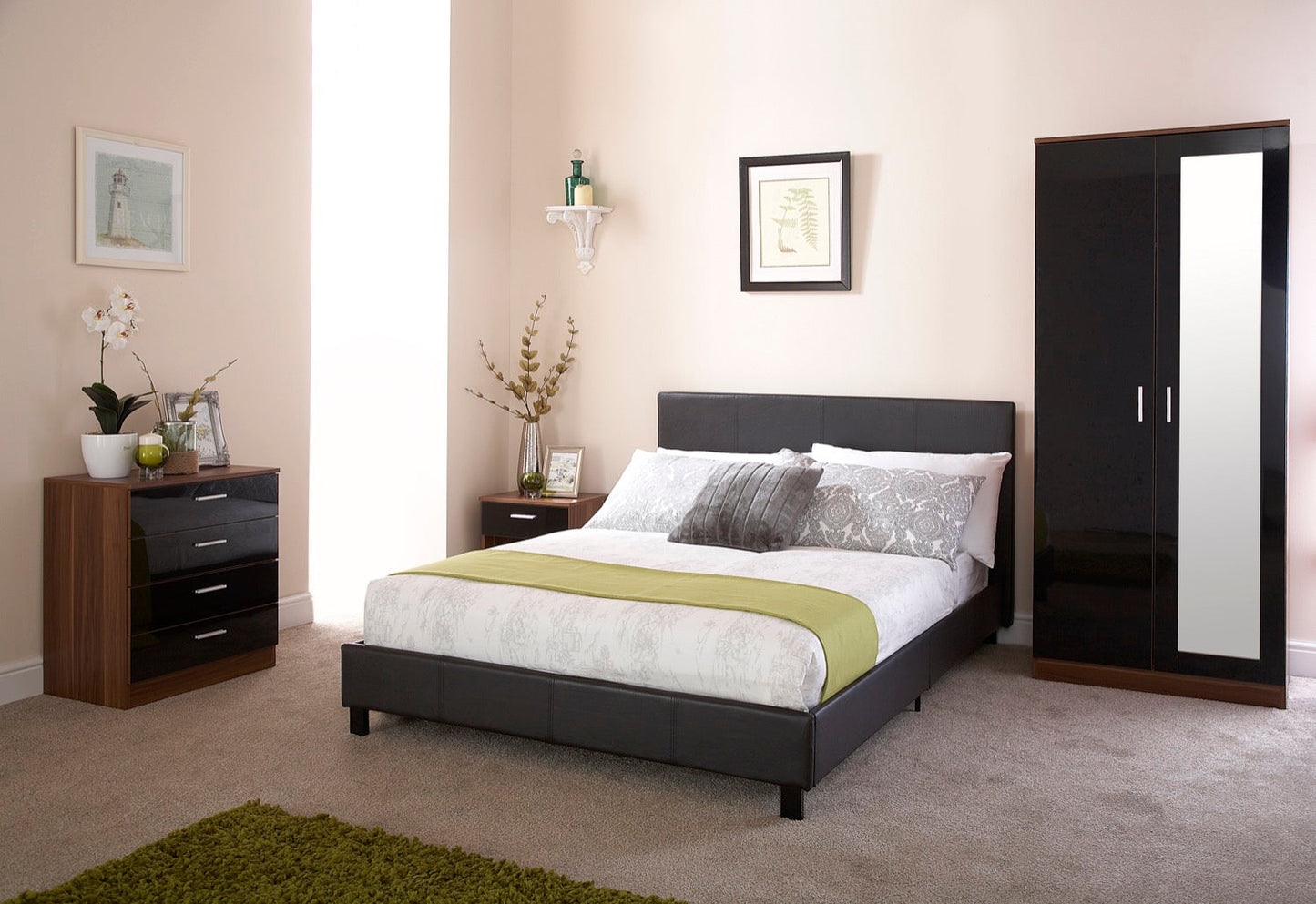 Simple King Bed in a Box-Black