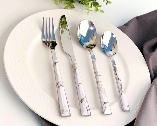 Sabichi 16 Piece Marble Cutlery