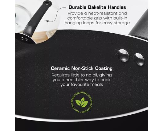 Townhouse 14 Piece Pan and Tool Set - Black